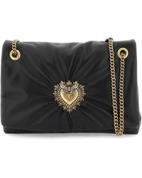 Dolce & Gabbana - Devotion Large Shoulder Bag In Nappa Leather - Lyst