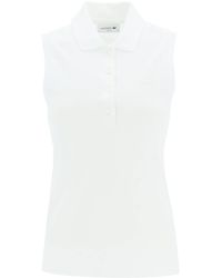 Lacoste - Sleeveless Polo Shirt - Lyst