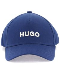HUGO - Cappello Baseball Con Logo Ricamato - Lyst