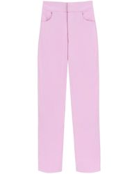 GIUSEPPE DI MORABITO - Wide-Leg Pants With Crystals - Lyst