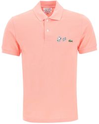 Lacoste Classic Fit Polo X Peanuts 3 Cotton - Pink