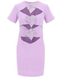 GIUSEPPE DI MORABITO - Mini Cut-Out Dress With Applied Anthur - Lyst