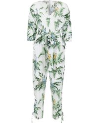 Stella McCartney Printed Silk Jumpsuit - Green