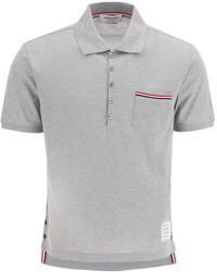 Thom Browne - Mercerized Cotton Polo Shirt - Lyst
