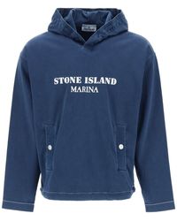Stone Island - Marina 'Old' Treatment Hooded - Lyst