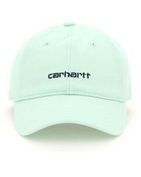 Carhartt WIP CAPPELLO BASEBALL CANVAS SCRIPT - Verde