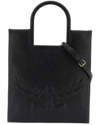 MCM - Aren Fold Nappa Leather Tote Bag - Lyst