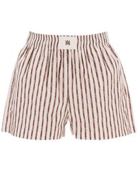 Amiri - Striped Pajama Shorts - Lyst