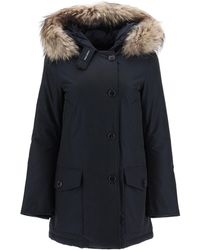 Woolrich Arctic Parka With Murmasky Fur - Blue