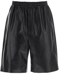 Jil Sander - Leather Bermuda Shorts For - Lyst