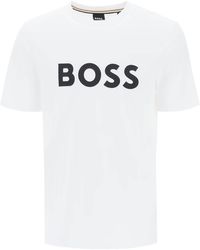BOSS - Tiburt 354 Logo Print T-shirt - Lyst