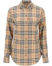 Burberry - Lapwing Button-down Shirt With Vintage Check Pattern - Lyst
