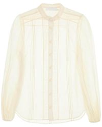 Zimmermann - Halliday Lace-Trimmed Shirt - Lyst