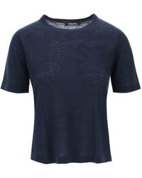 Max Mara - Novara Linen Knit T-shirt - Lyst