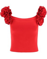 Magda Butrym - Fitted Top With Roses - Lyst