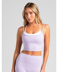 Comfrt - Core Double Layer Crop Tank - Lyst