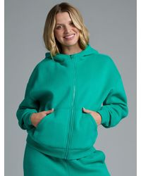 Comfrt - Basic Crop Zip Hoodie - Lyst