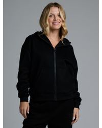Comfrt - Basic Crop Zip Hoodie - Lyst