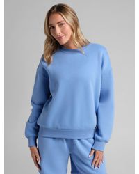 Comfrt - Basic Crop Crew Sweatshirt - Lyst