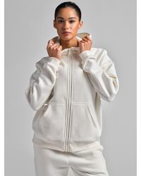 Comfrt - Basic Crop Zip Hoodie - Lyst