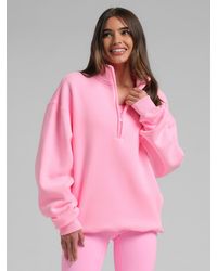 Comfrt - Neon Basic Quarter Zip Mock Neck - Lyst