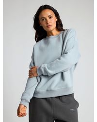 Comfrt - Basic Crop Crew Sweatshirt - Lyst