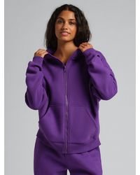 Comfrt - Basic Crop Zip Hoodie - Lyst