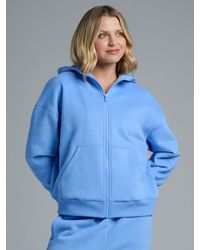 Comfrt - Basic Crop Zip Hoodie - Lyst