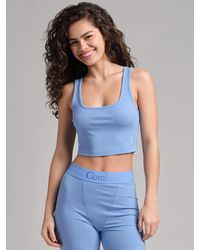 Comfrt - Rib Contour Crop Tank - Lyst