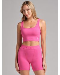 Comfrt - Rib Contour Crop Tank - Lyst