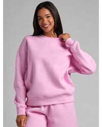 Comfrt - Basic Crop Crew Sweatshirt - Lyst