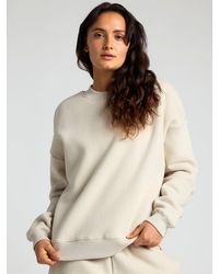Comfrt - Basic Crop Crew Sweatshirt - Lyst