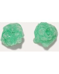 COMPLETEDWORKS - Padding - Green Bio Resin Bubble Wrap And Gold Vermeil Earrings - Lyst