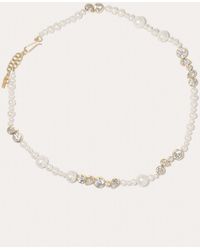Completedworks - Glitch - Pearl And Zirconia Gold Vermeil Necklace - Lyst
