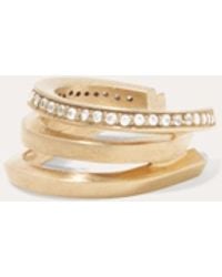 Completedworks - We Dare You To Trespass - White Topaz And Gold Vermeil Ear Cuff - Lyst