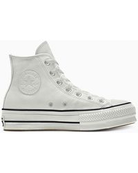 Converse - Custom Chuck Taylor Lift Platform Leather By You - Lyst