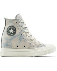 Converse - Chuck 70 Wedge Platform Washed Denim - Lyst