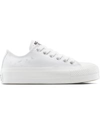 Converse - Chuck Taylor All Star Lift Platform Embroidered Flowers - Lyst