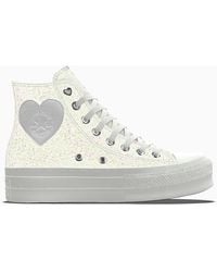 Converse - Customized Glitter Wedding Platforms - Lyst