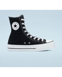 converse elevated gold platform white