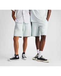 Converse - Go-To Embroidered Star Chevron Standard-Fit Fleece Short - Lyst