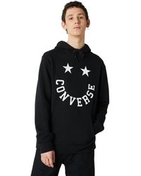 mens black converse hoodie
