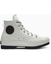 Converse - Custom chuck taylor all star lugged platform leather by you - Lyst