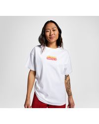 Converse - Flaming Logo Oversized T-Shirt White - Lyst