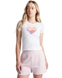 Converse - Heart T-Shirt - Lyst