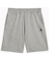 Converse - Go-To Embroidered Star Chevron Standard-Fit Fleece Short - Lyst