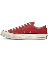 converse chuck taylor sasha vintage red and white trainers