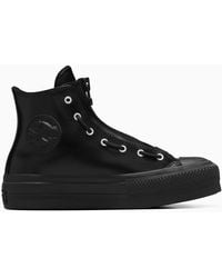 Converse - Chuck Taylor All Star Lift Platform Leather - Lyst