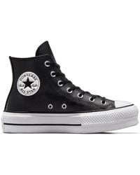 Converse - Chuck Taylor All Star Lift Platform Leather - Lyst