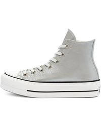 high top white platform converse